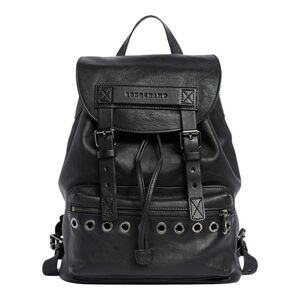 Longchamp Black Quality Leather Newest Backpack